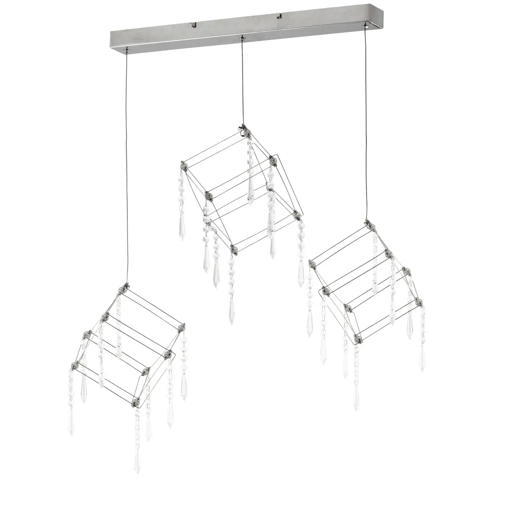 Suspension LED Näve Araneus chromé Naeve