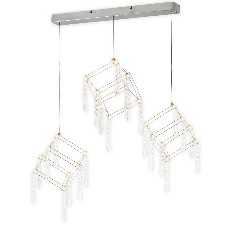 Suspension LED Näve Araneus chromé Naeve