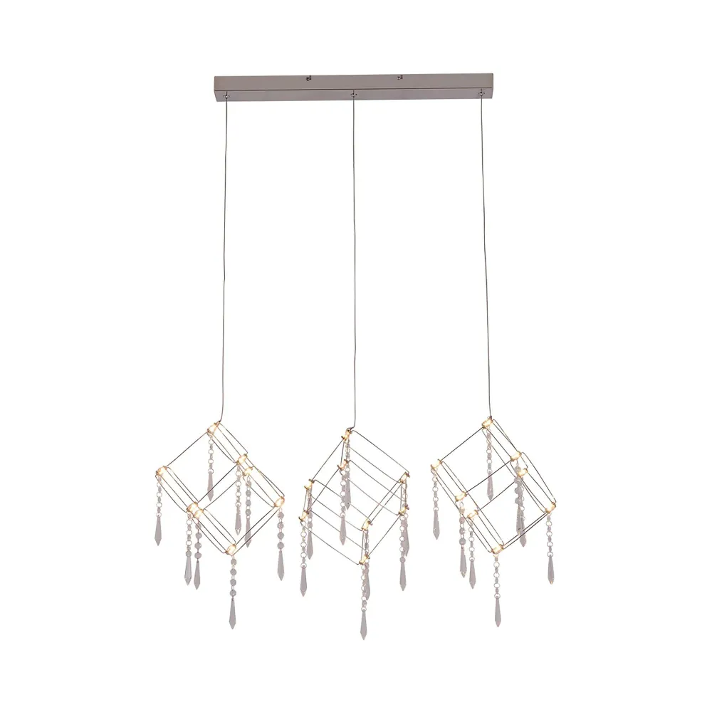Suspension LED Näve Araneus chromé Naeve