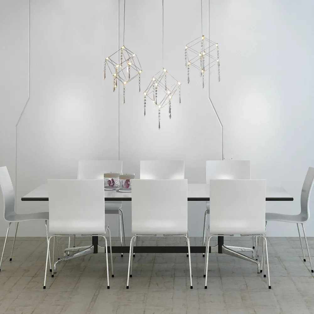 Suspension LED Näve Araneus chromé Naeve