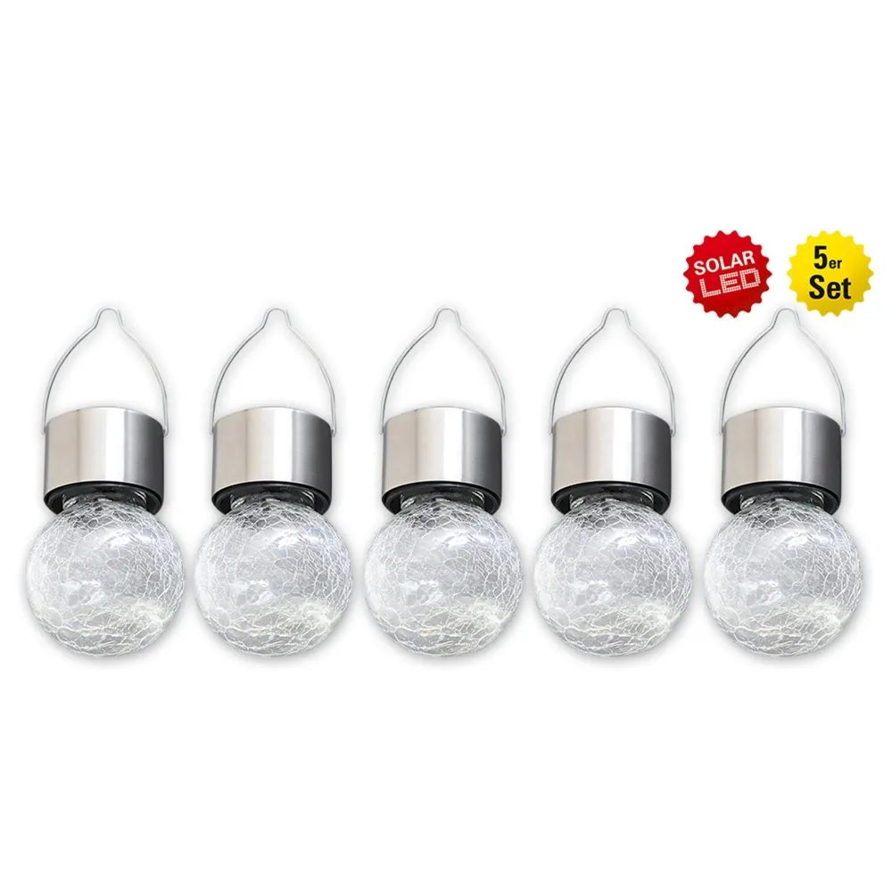 Suspension solaire LED Näve craquelé Naeve