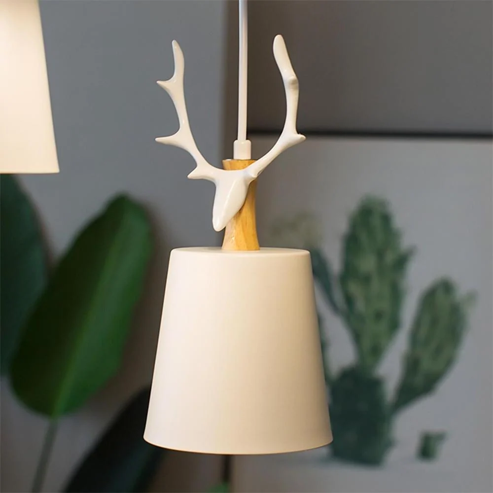 NaturelCérf – Suspension LED design bois de cerf