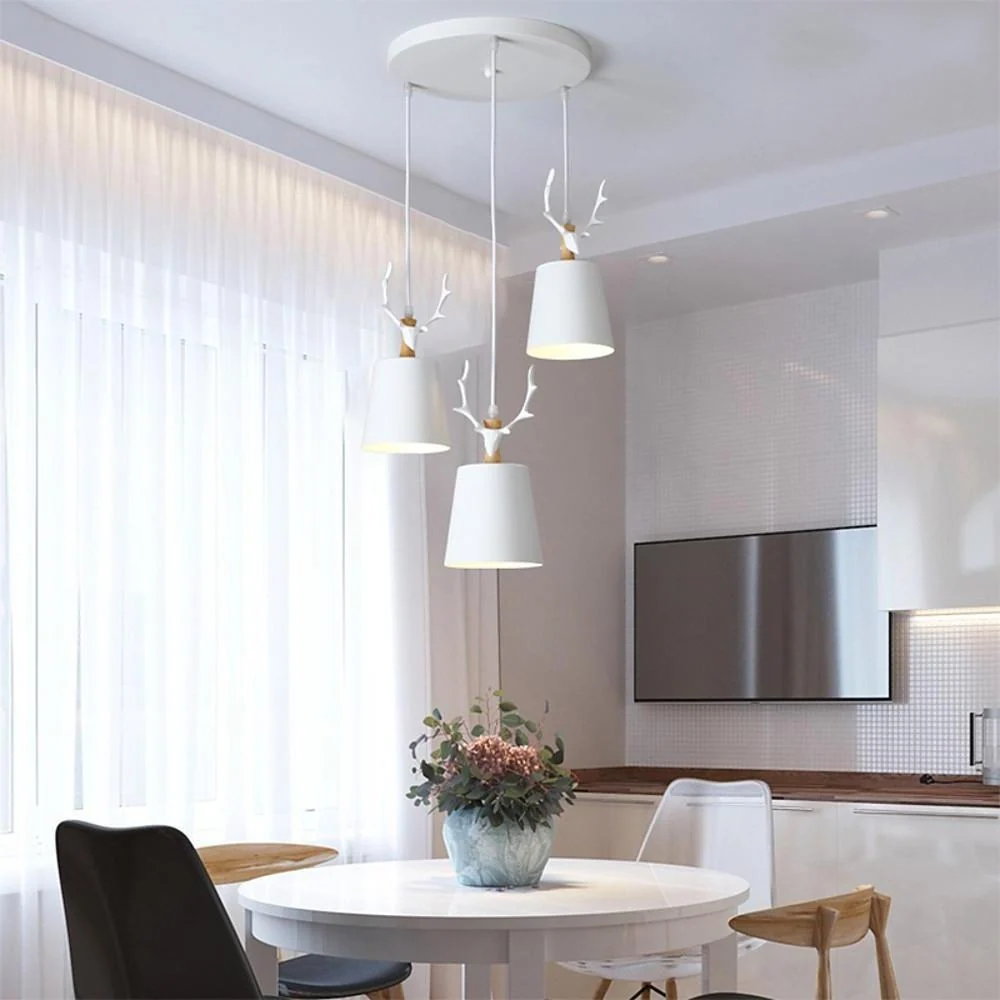 NaturelCérf – Suspension LED design bois de cerf