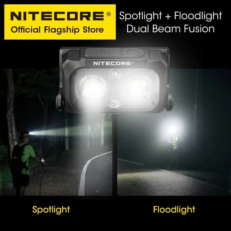 Lampe frontale 400 lumens rechargeable USB-C 3 modes à partir de 45g "NITECORE - NU25 series"