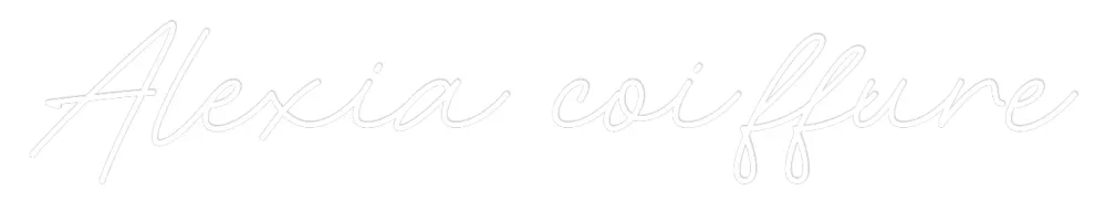 Néon personnalisé: Alexia coiffure
