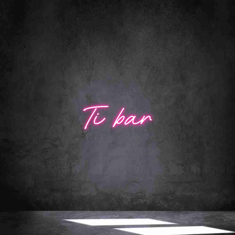 Néon personnalisé: Ti bar