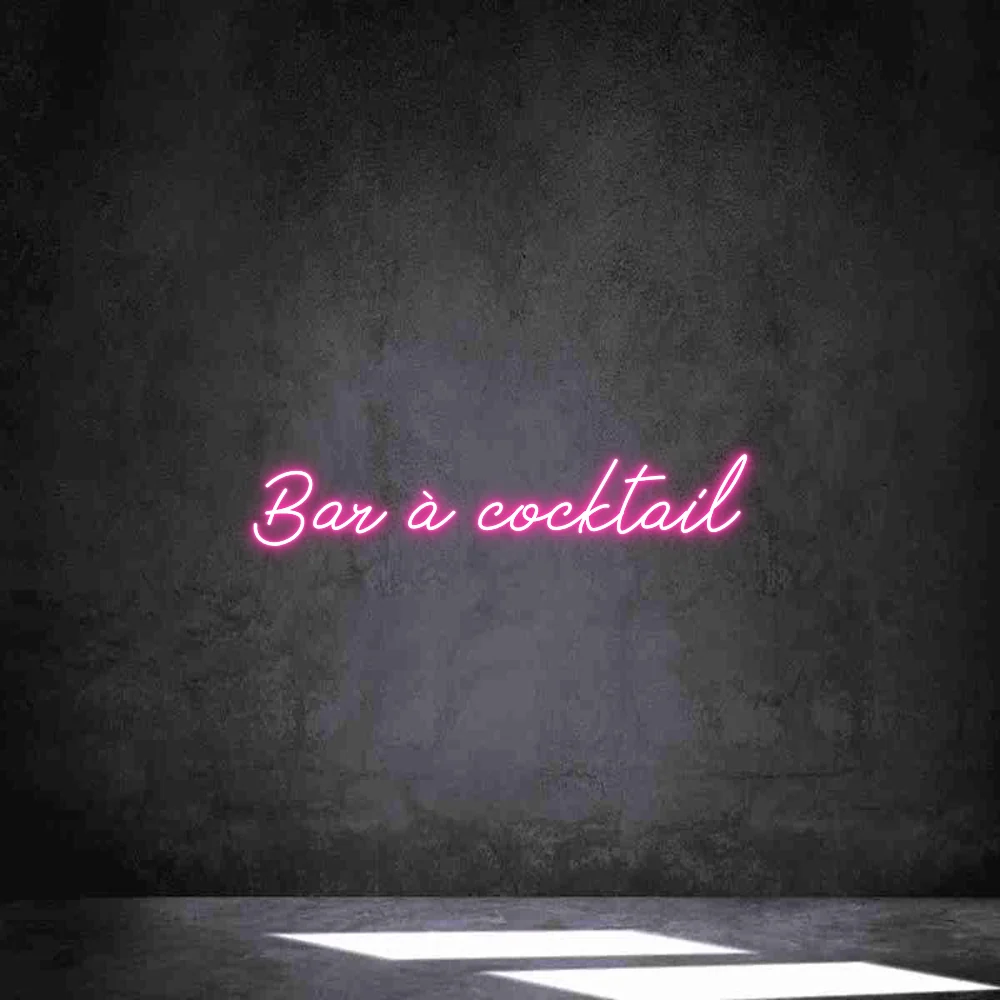 Néon personnalisé: Bar à cocktail