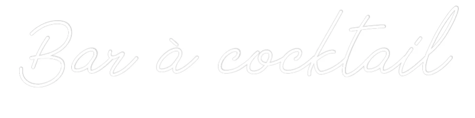 Néon personnalisé: Bar à cocktail