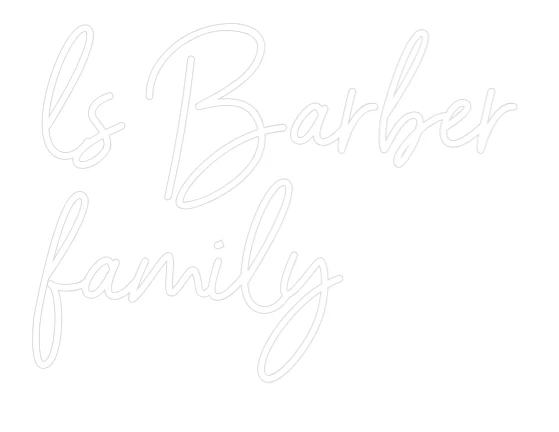 Néon personnalisé: ls Barber famil...