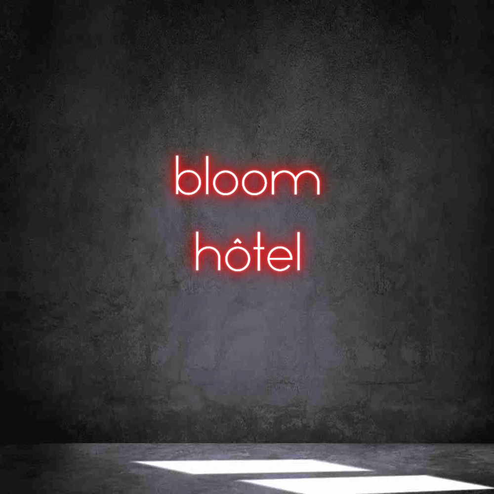 Néon personnalisé: bloom hôtel
