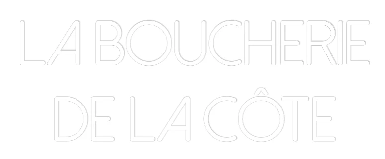 Néon personnalisé: La Boucherie De...