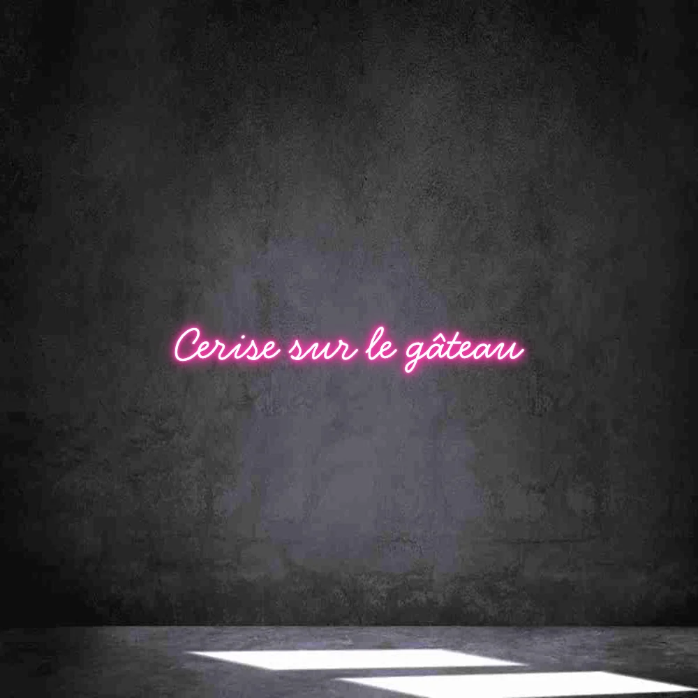 Néon personnalisé: Cerise sur le g...