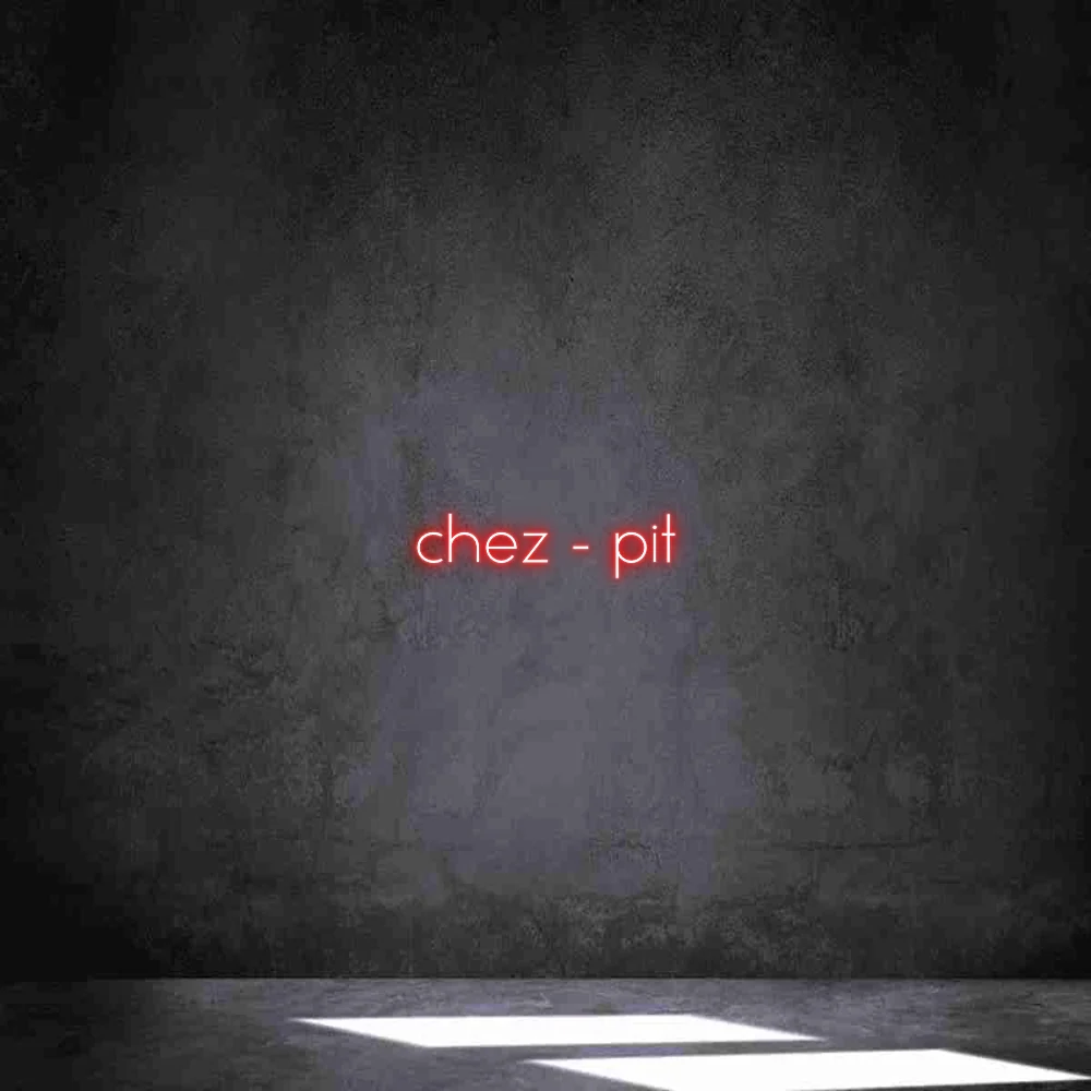 Néon personnalisé: chez - pit