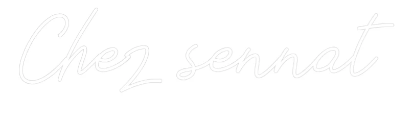 Néon personnalisé: Chez sennat