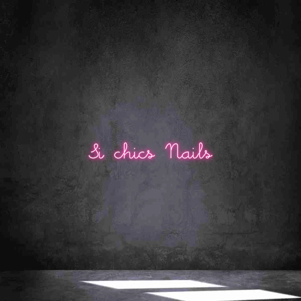 Néon personnalisé: Si chics Nails