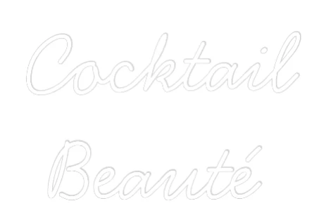 Néon personnalisé: Cocktail Beauté