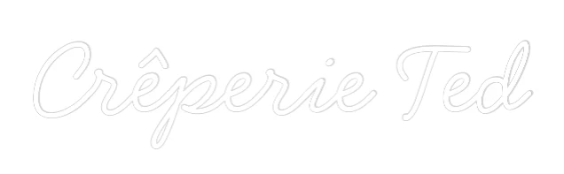 Néon personnalisé: Crêperie Ted