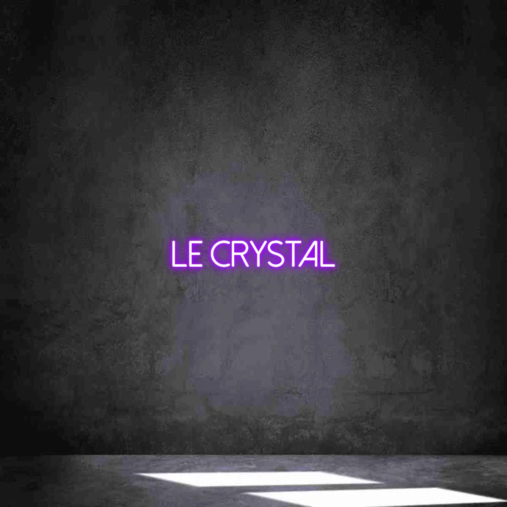 Néon personnalisé: Le Crystal