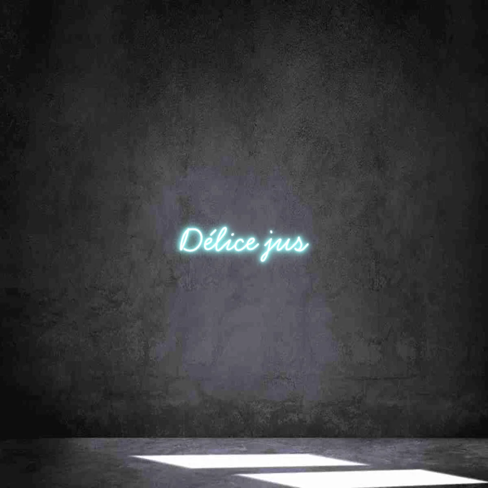 Néon personnalisé: Délice jus