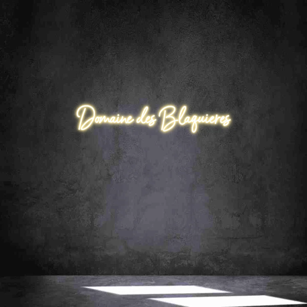 Néon personnalisé: Domaine des Bla...