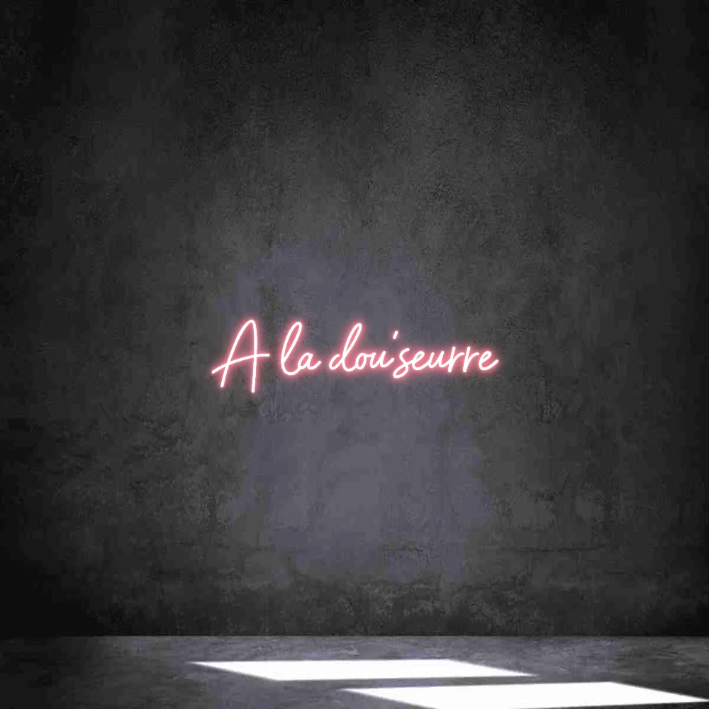 Néon personnalisé: la dou'seurre
