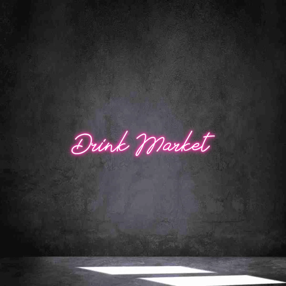 Néon personnalisé: Drink Market
