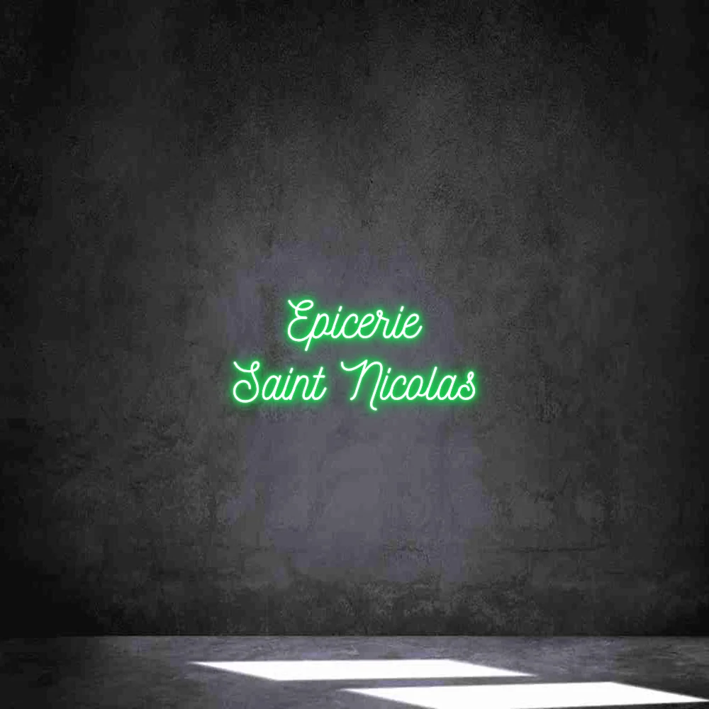 Néon personnalisé: Epicerie Saint...