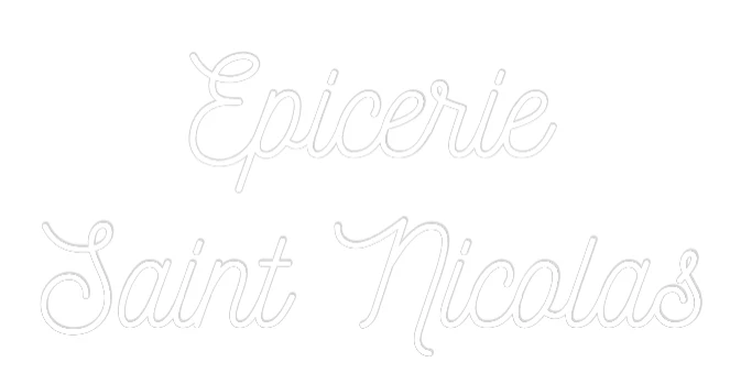Néon personnalisé: Epicerie Saint...
