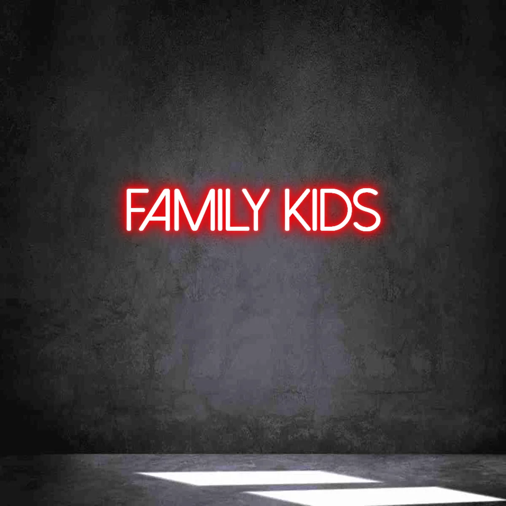 Néon personnalisé: Family Kids