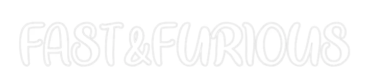 Néon personnalisé: FAST&FURIOUS