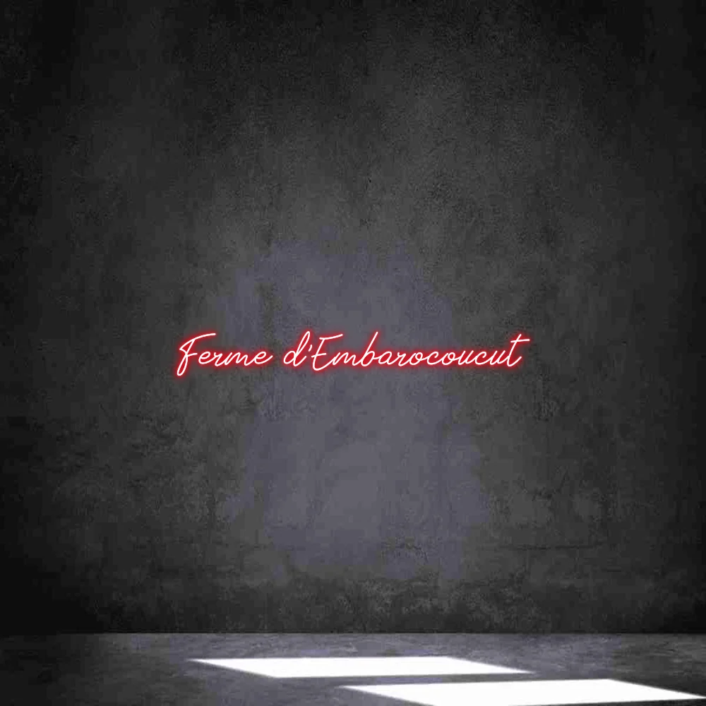 Néon personnalisé: Ferme d’Embaroc...