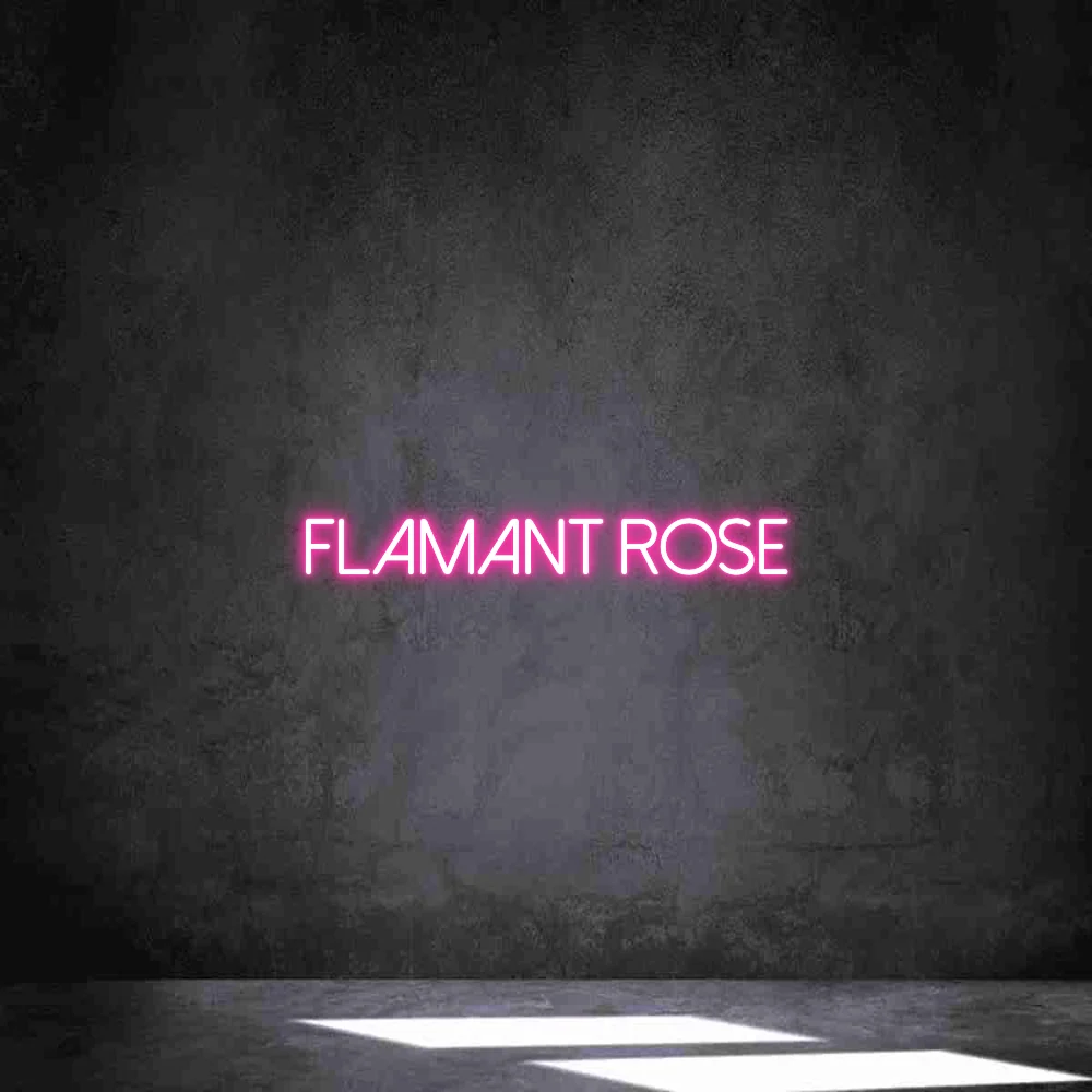 Néon personnalisé: FLAMANT ROSE