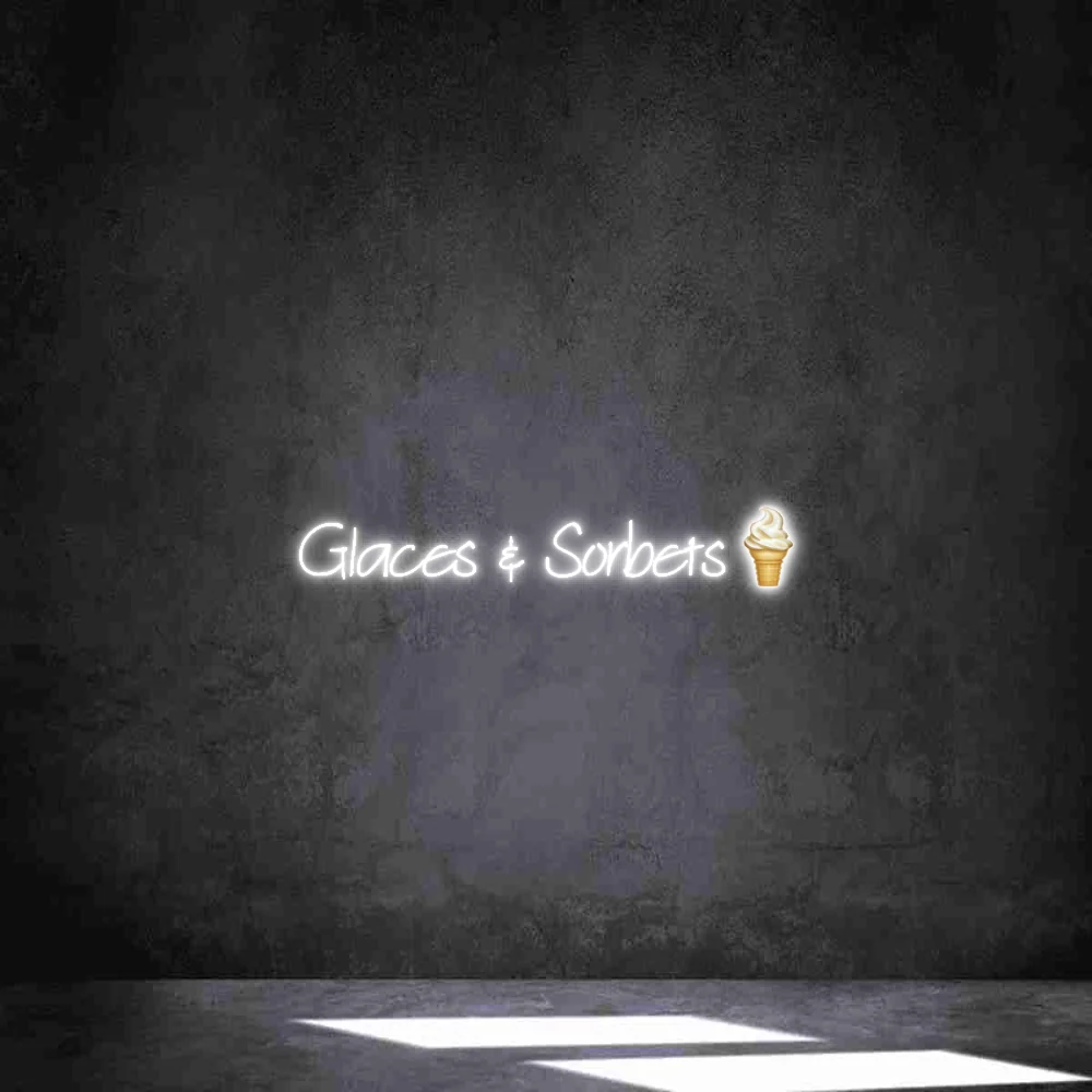 Néon personnalisé: Glaces & Sorb...