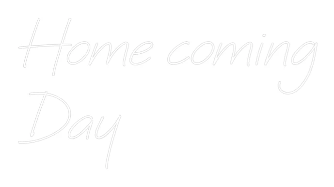 Néon personnalisé: Home coming Day