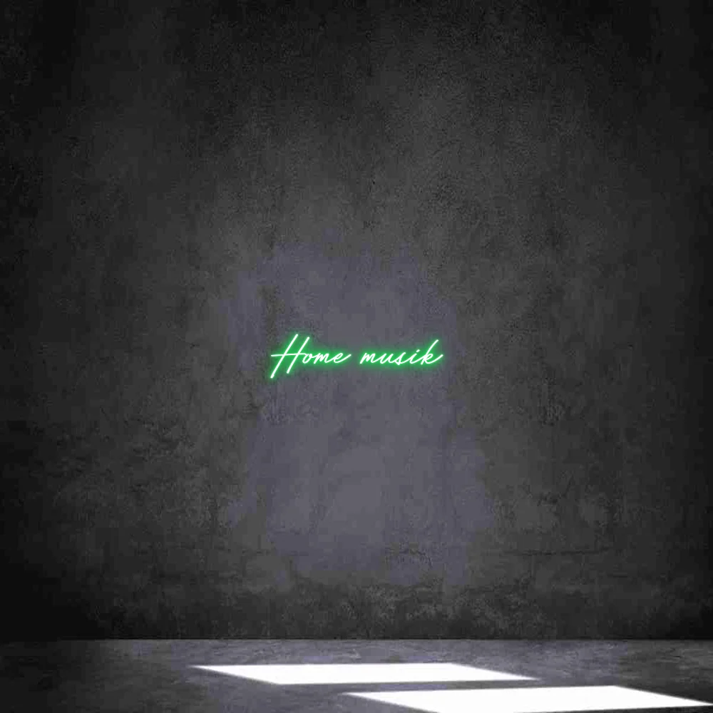 Néon personnalisé: Home musik