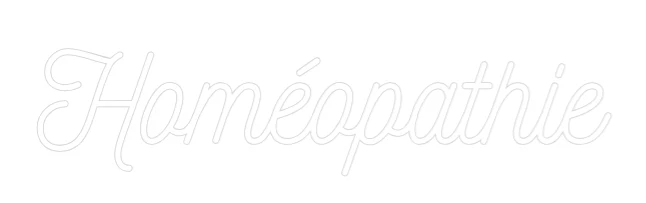 Néon personnalisé: Homéopathie