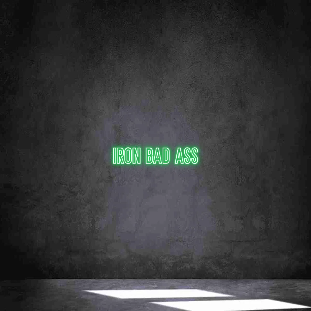 Néon personnalisé: Iron Bad Ass