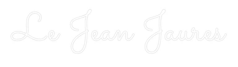 Néon personnalisé: Le Jean Jaures