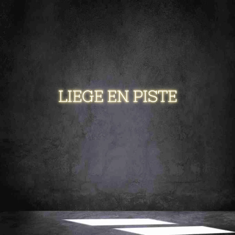 Néon personnalisé: LIEGE EN PISTE