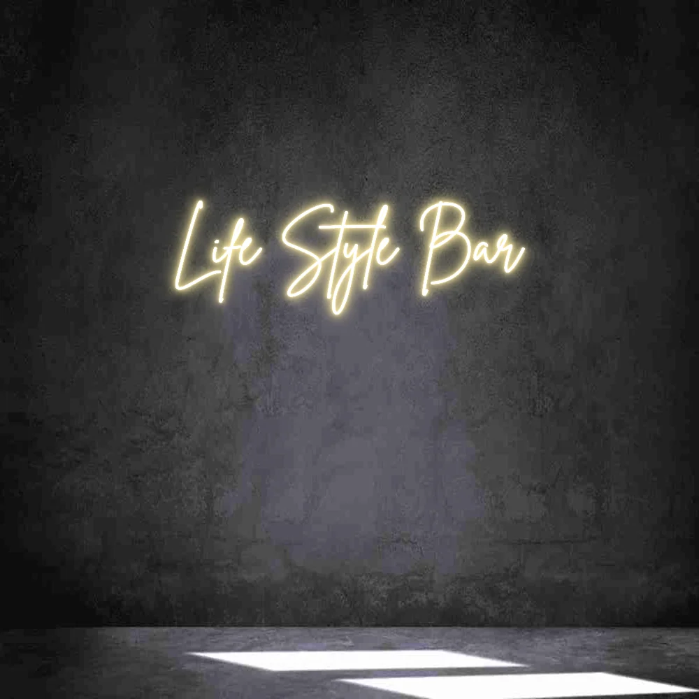 Néon personnalisé: Life Style Bar
