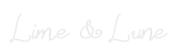Néon personnalisé: Lime & Lune