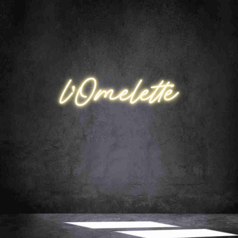 Néon personnalisé: l'Omelette