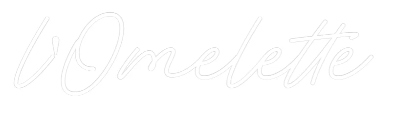 Néon personnalisé: l'Omelette