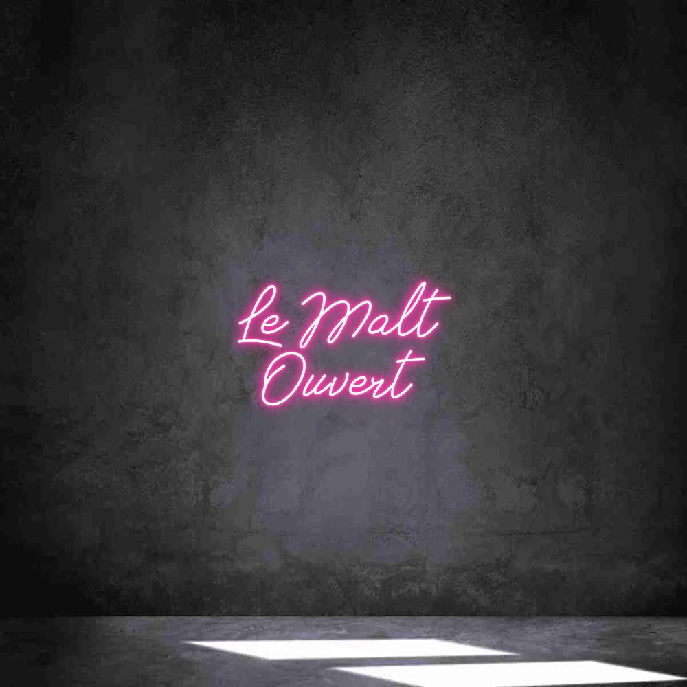 Néon personnalisé: Le Malt Ouvert