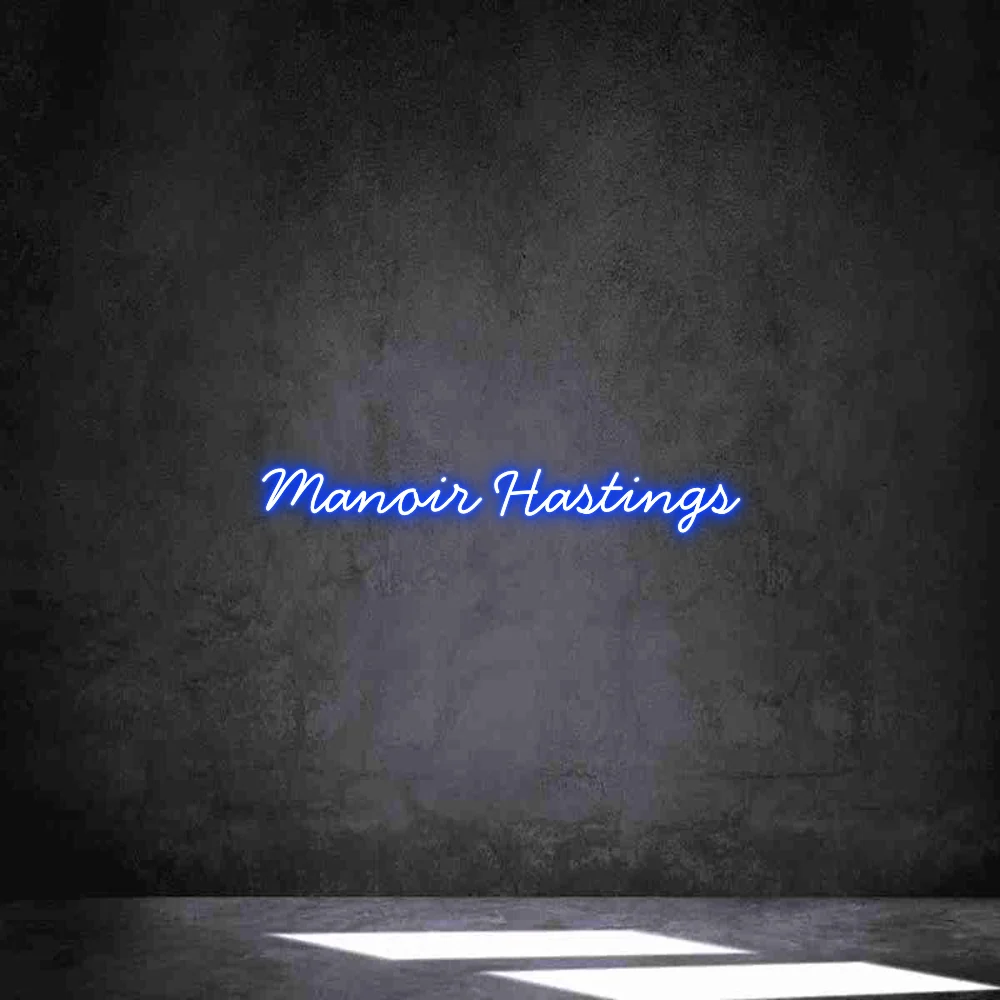 Néon personnalisé: Manoir Hastings
