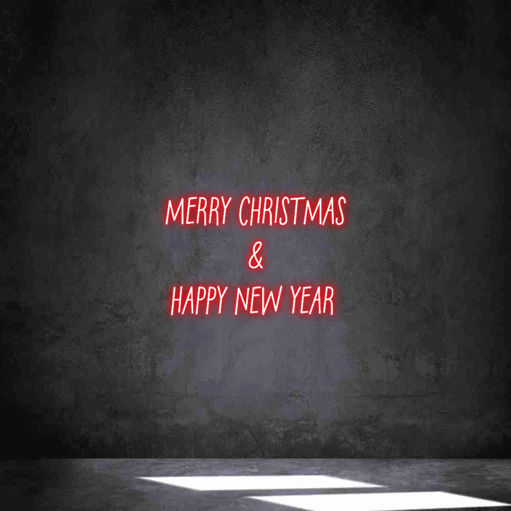 Néon personnalisé: MERRY CHRISTMAS...