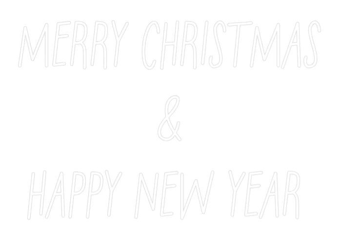 Néon personnalisé: MERRY CHRISTMAS...
