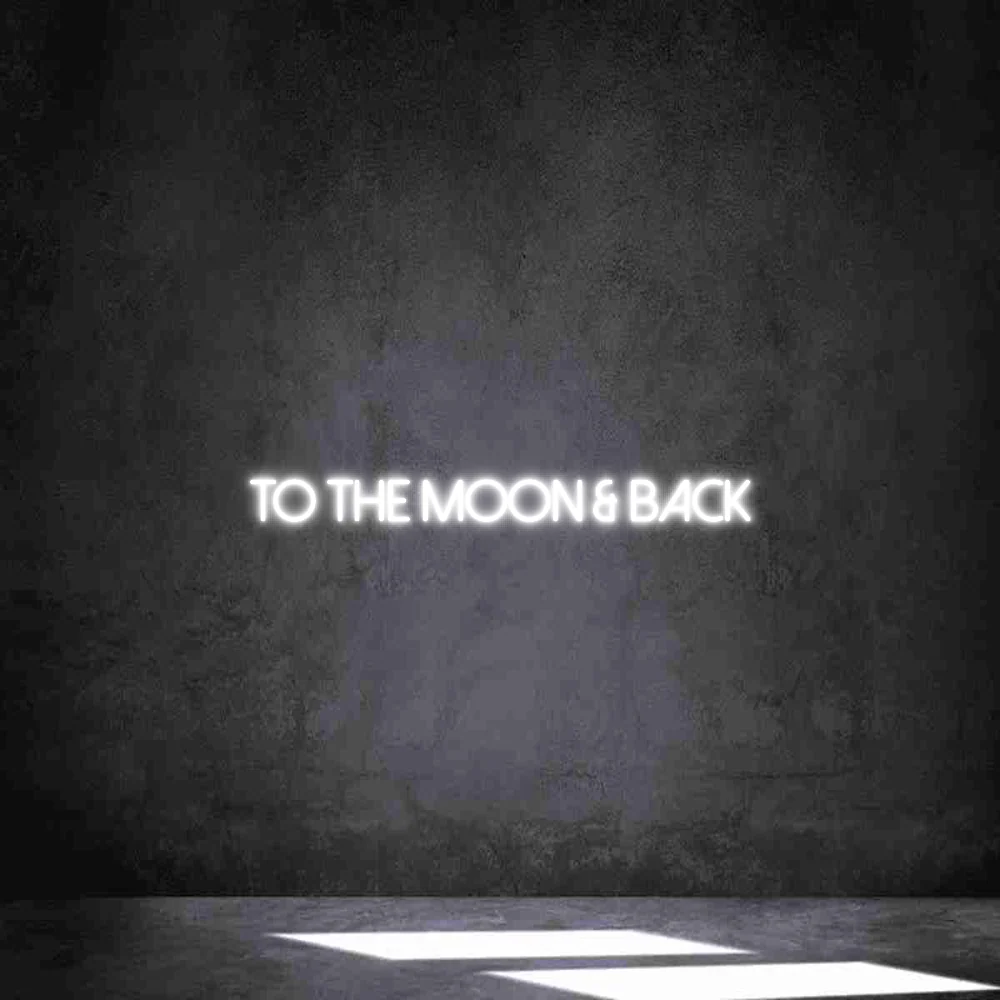 Néon personnalisé: TO MOON & B...