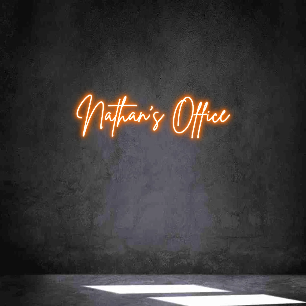 Néon personnalisé: Nathan's Office