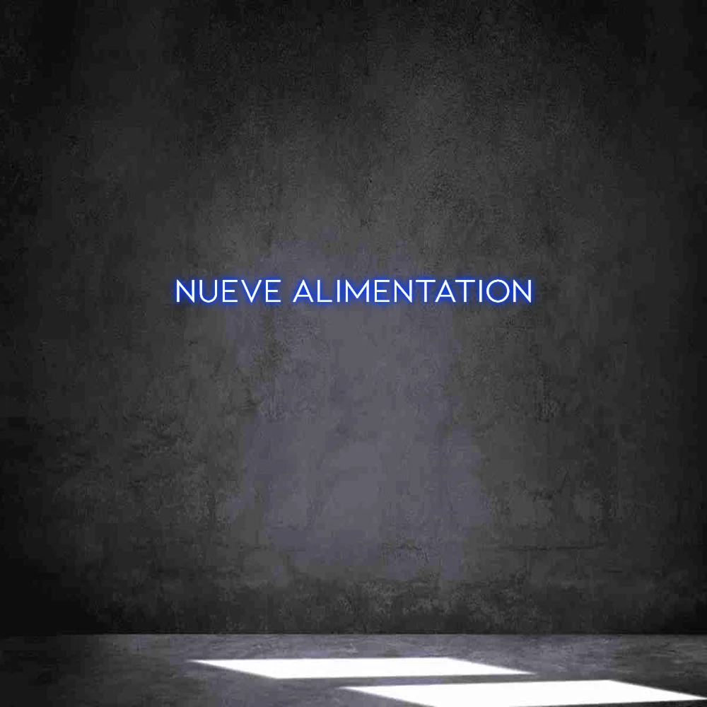 Néon personnalisé: nueve alimentat...